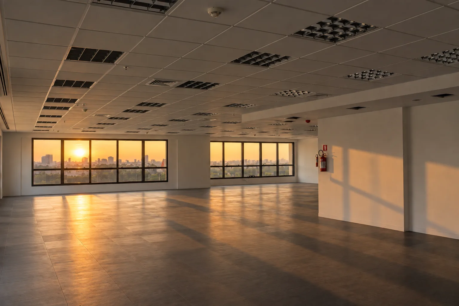 Planta livre com vista panorâmica